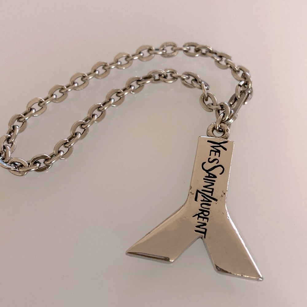 Yves Saint Laurent Silver Key Holder